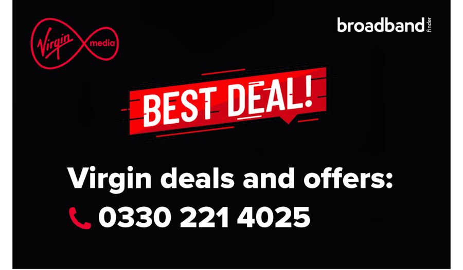 Phone number for Virgin deals and offers - 0330 221 4025